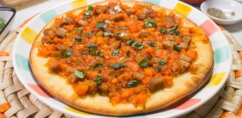 Pizza falsa boloñesa