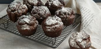 Magdalenas de cacao y miel