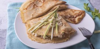 Crepes puerro y calabacin