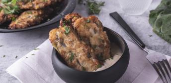 Pencas acelga rellenas y con bechamel