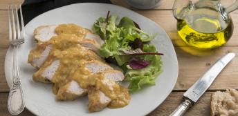 Pavo con salsa de almendras