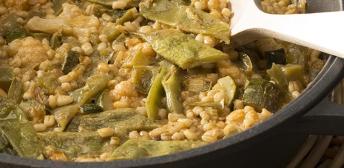 Cazuela de avena con verduras