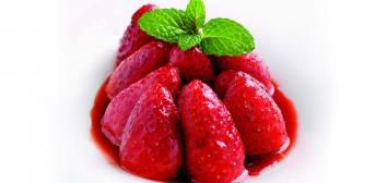 Fresones flameados con pimienta