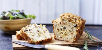 Cake de pollo, champiñones y bacon