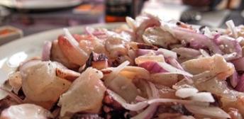 El ceviche propuesto por Chef Wong con lenguado