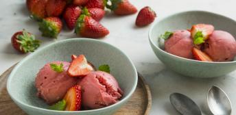 Sorbete de fresas