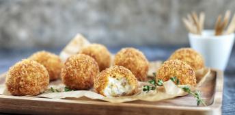 Croquetas de puerro confitado y jamón