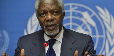 Kofi Annan destaca la influencia iraní en la resolución del conflicto sirio