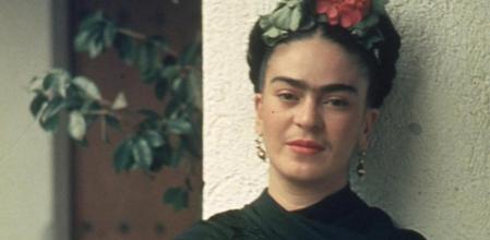 Fotografía de Frida Kahlo incluida en la correspondencia enviada a Josep Bartolí