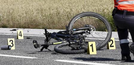 Imagen de archivo del accidente sufrido por un ciclista en la carreta N-120-A&nbsp;&nbsp;