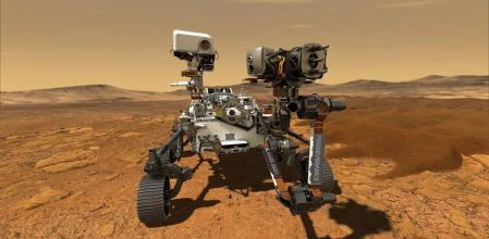 Uno de los róvers de la NASA en Marte