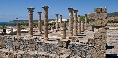 Restos de la basílica de Baelo Claudia.