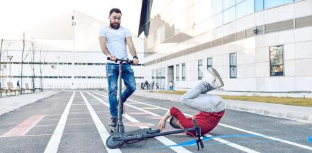 Accidente con patinete eléctrico
