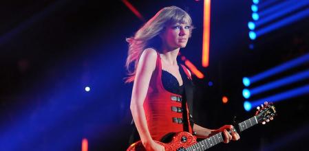 La cantante Taylor Swift en un concierto en 2013