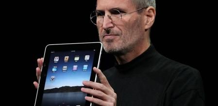 Steve Jobs en la presentación del iPad en el 2010