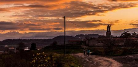 Atardecer con candilazo en Manlleu.