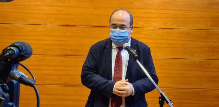 Miquel Iceta este martes en el Cercle d'Economia