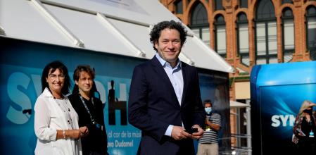 Gustavo Dudamel en su visita a Barcelona, en septiembre de 2020, cuando presentó Symphony en el CosmoCaixa.