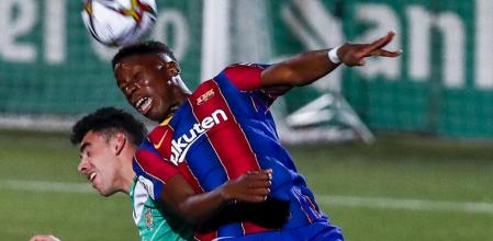 Ilaix Moriba debutó en Cornellà como titular y completando 71 minutos