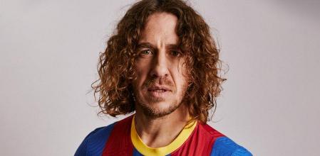 Carles Puyol, con la camiseta del Barça