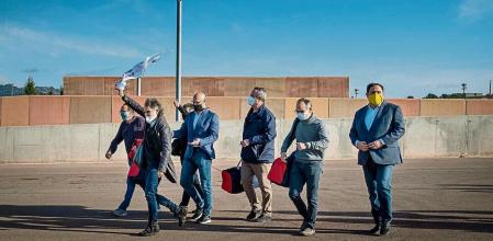 29012021 Salida de permiso de los presos del procés de la cárcel de Lledoners