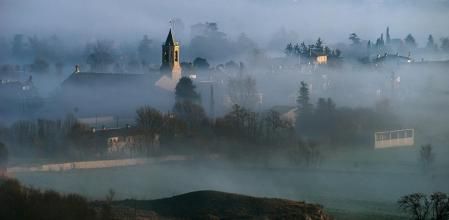 La mañana del primer día de febrero de 2021 en Sentfores.