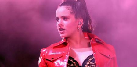 Rosalía durante su concierto en el Festival de Coachella