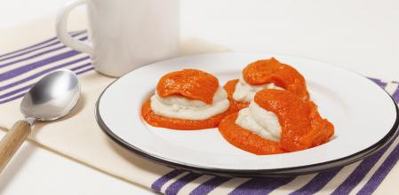 Pimientos rellenos de bacalao.