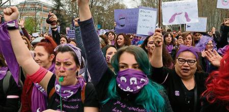 Manifestación día de la mujer trabajadora psoe Foto emilia gutierrez 03/08/2020