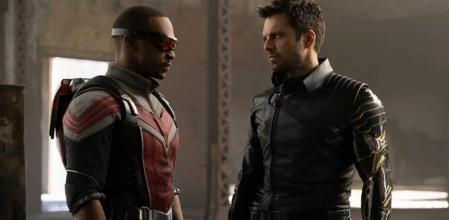 Anthony Mackie y Sebastian Stan en una imagen de 'Falcon y el Soldado de Invierno'
