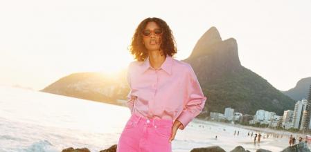 'Total look' rosa de Zara