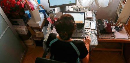 Eva , trabaja para Nokia en la unidad de video Foto Emilia Gutierrez 22/09/2020