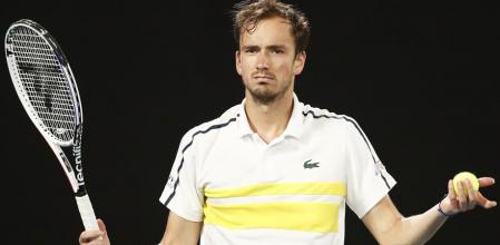 Daniil Medvedev, durante su final ante Novak Djokovic
