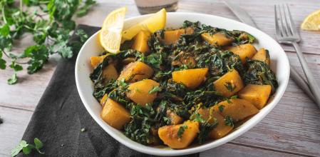 Espinacas con patatas