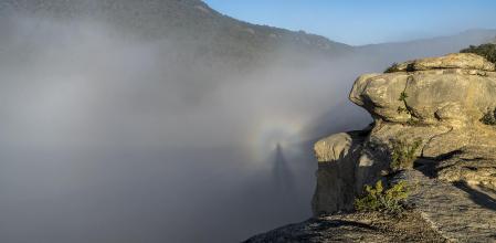 Las condiciones atmosféricas dieron lugar al espectro de Brocken.
