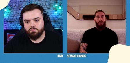 Ramos en la entrevista con Ibai