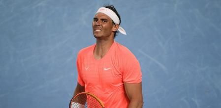 Nadal, en un partido del Open de Australia.