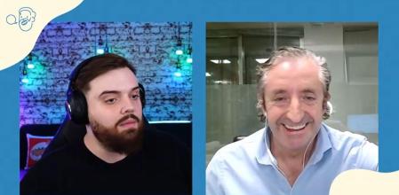 Ibai y Josep Pedrerol en un momento de la entrevista