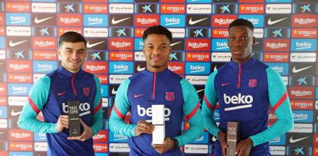 Ansu Fati, Pedri e Ilaix Moriba