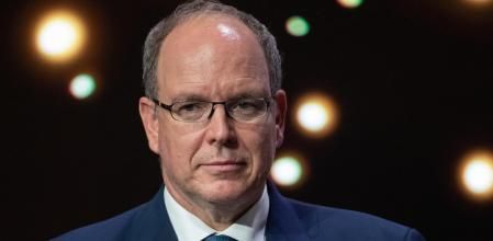 El príncipe Albert II de Monaco en una gala de octubre del 2020