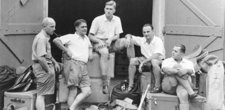 Algunos de los expedicionarios nazis que acudieron al Tíbet.