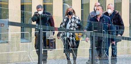 barcelona- Nuria Marin, alcaldesa de Hospitalet declara en la Ciudad de la justicia- Foto Ana Jiménez