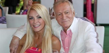 Crystal Harris y Hugh Hefner