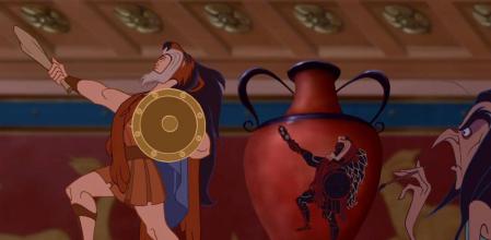 En 'Hércules' (1997), podemos ver a Scar, de 'El Rey León' (1994).