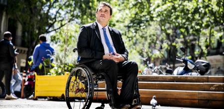 David Bonvehí ayer en Barcelona, donde aspira a que el PDECat lidere una alternativa a la alcaldesa Ada Colau