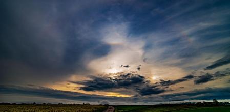 Doble halo solar con parhelio en Vic.