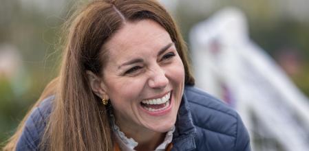 Kate Middleton durante una visita a Cheesy Waffles Project el martes.