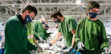 Cinta de triaje del CET Femarec DINCAT 28/04/2021