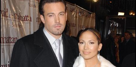 Jennifer Lopez y Ben Affleck en diciembre de 2002