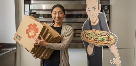 Rie Yasui en el restaurante Nonna María